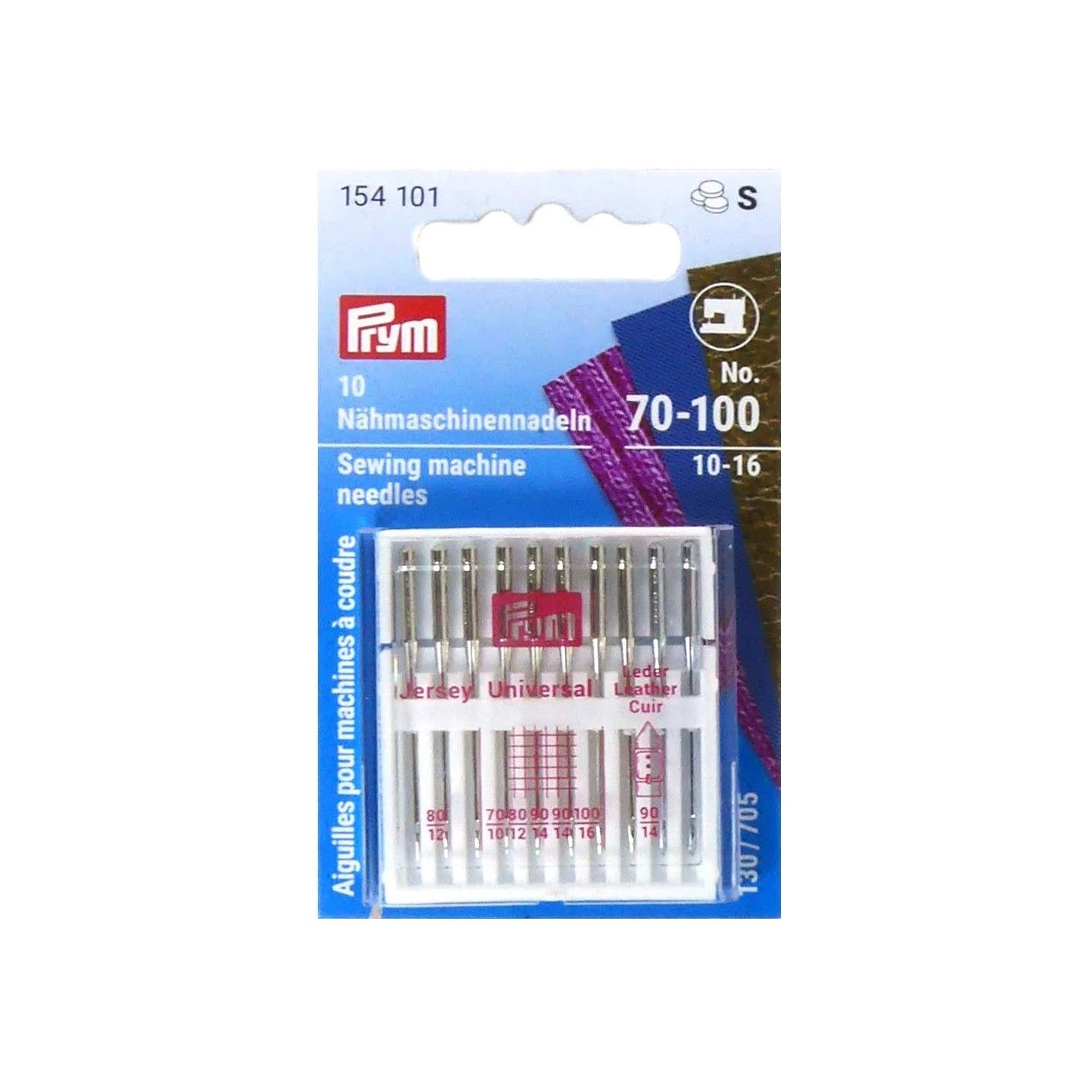 Agujas Máquina De Coser Overlock Del Nº 70-100. Prym 3 Agujas Máquina De Coser Overlock Del Nº 70-100. Prym