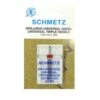 Aguja Máquina Coser Trilliza 80, Talón Plano. 3mm Separación -Merceria Botton aguja maquina coser trilliza 80 talon plano 3mm separacion