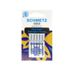 Aguja Máquina De Bordar Schmetz Gold N90