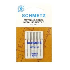 Agujas Máquina De Coser Metallic Con Talón Plano. Varios Tamaños