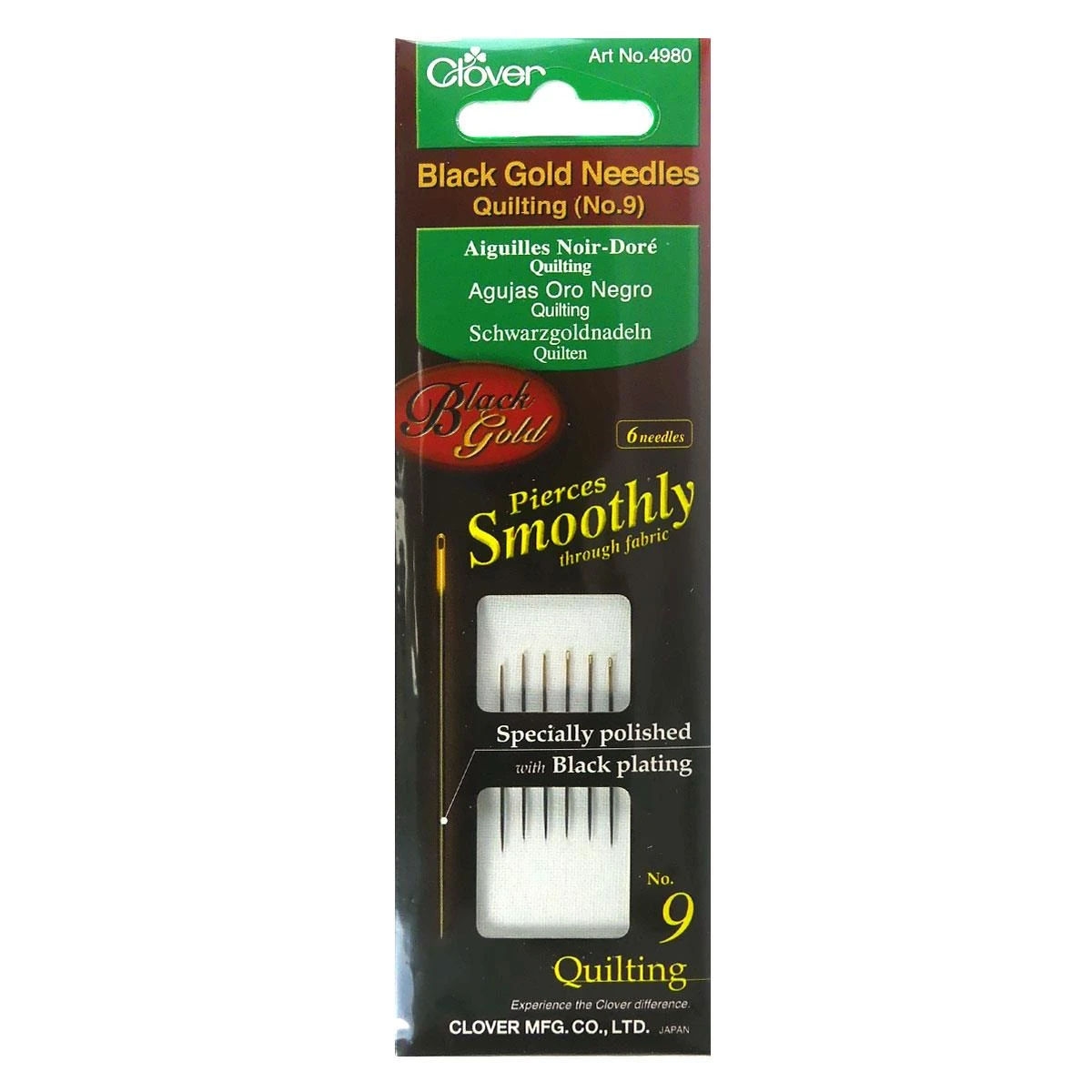 Agujas Negras Patchwork. Varios Tamaños 3 Agujas Negras Patchwork. Varios Tamaños
