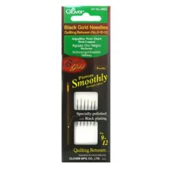 Agujas Negras Quilting Medianas Variadas