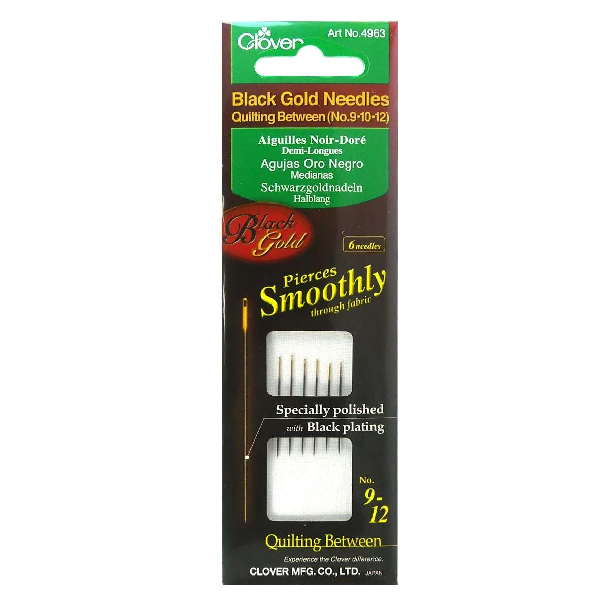 Agujas Negras Quilting Medianas Variadas 3 Agujas Negras Quilting Medianas Variadas