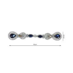 Alamar Cordón Plata Con Cristal 160x25mm