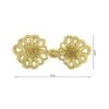 Alamar De Pasamanería Flor Gigante Dorado 15x6,5cm 1 Alamar De Pasamanería Flor Gigante Dorado 15x6,5cm -Merceria Botton alamar de pasamaneria flor gigante dorado 105x65mm