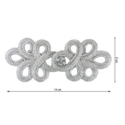 Alamar De Pasamanería Metalizado 14x6cm. Varios Colores