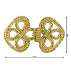 Alamar De Pasamanería Metalizado 16x9cm. Varios Colores