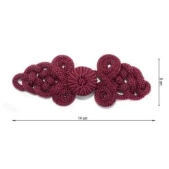 Alamar De Rayón Botón Grande 14x5cm. Varios Colores