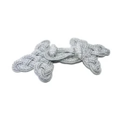 Alamar Para Faldón De Anda En Plata. 27x13cm -Merceria Botton alamar para faldon de anda en plata 27x13cm 1
