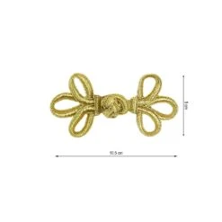 Alamar De Pasamanería Dorado 105x50mm