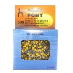 Alfileres Para Quilting Amarillas. 500 Unidades