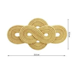 Aplicación Bordada En Dorado. 23,5cm X 12,5cm