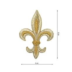 Aplicación Bordada Flor De Lis Para Coser