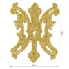 Aplicación Bordada Para Coser Ave María 13x16cm. Oro 1 Aplicación Bordada Para Coser Ave María 13x16cm. Oro -Merceria Botton aplicacion bordada para coser ave maria 13x16cm oro