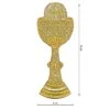 Aplicación Bordada Para Coser Cáliz 6x15cm. Oro -Merceria Botton aplicacion bordada para coser caliz 6x15cm oro