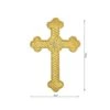 Aplicación Bordada Para Coser Cruz Con Clavos 8x13cm. Oro 1 Aplicación Bordada Para Coser Cruz Con Clavos 8x13cm. Oro -Merceria Botton aplicacion bordada para coser cruz con clavos 8x13cm oro