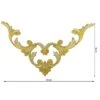 Aplicación Bordada Para Coser Esquina Mediana 25x16cm. Oro -Merceria Botton aplicacion bordada para coser esquina mediana 25x16cm oro