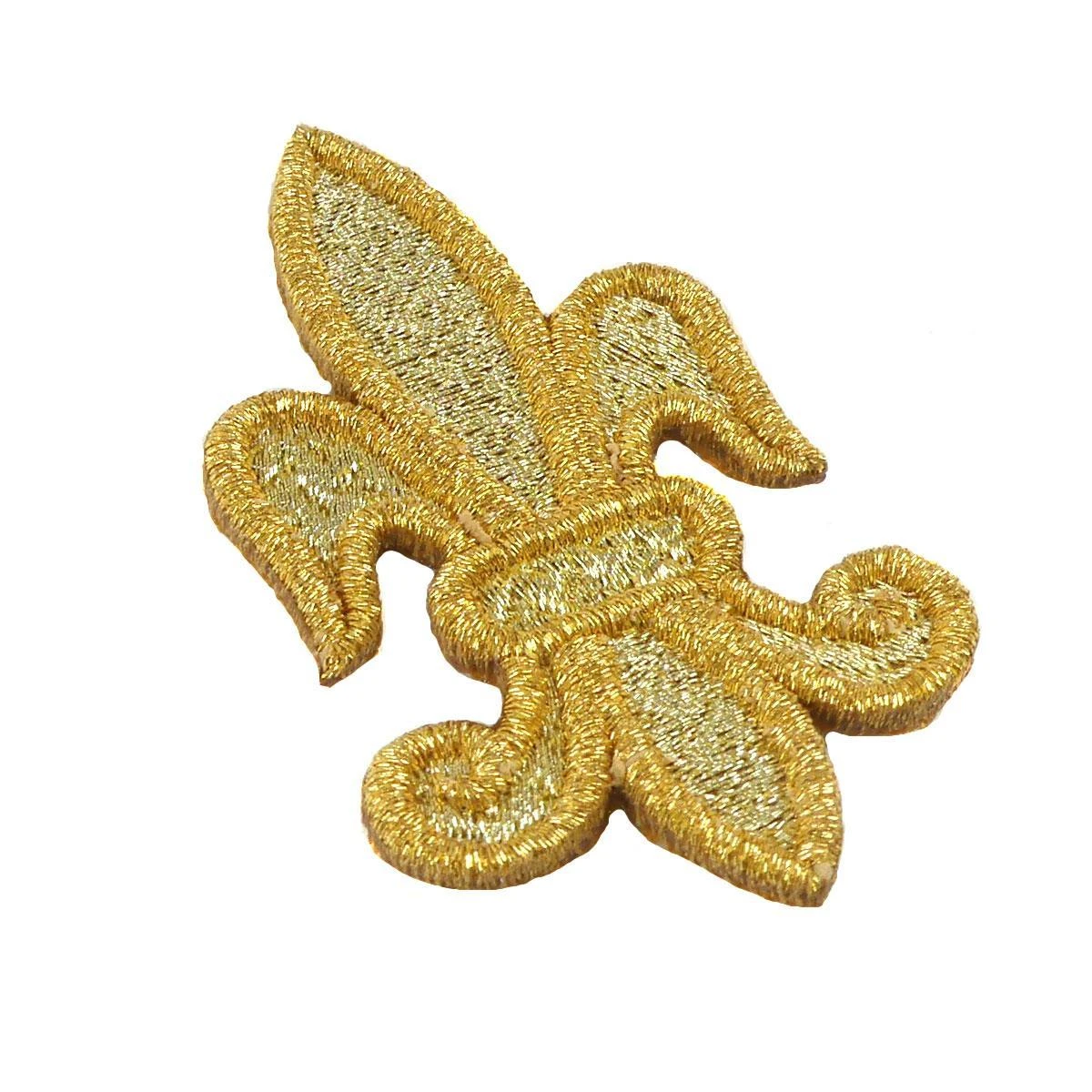 Aplicación Bordada Para Coser Flor De Lis 3x5,5cm. Oro 4 Aplicación Bordada Para Coser Flor De Lis 3x5,5cm. Oro - Imagen 2