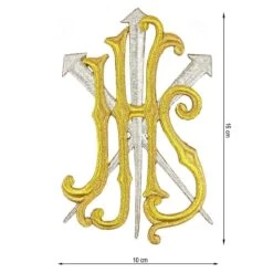 Aplicación Bordada Para Coser JHS Con Tres Clavos 10x16cm