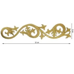 Aplicación Bordada Para Coser Orla Grande 32x8cm. Derecha