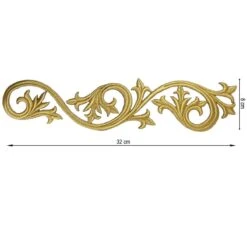 Aplicación Bordada Para Coser Orla Grande 32x8cm. Izquierda