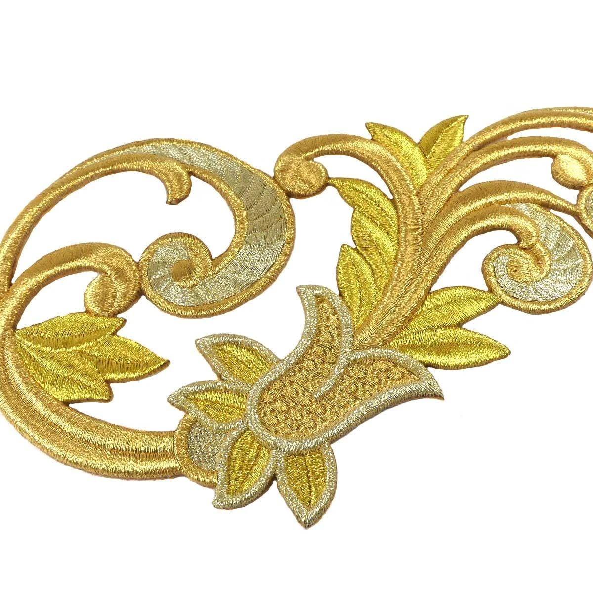 Aplicación Bordada Para Coser Orla Tulipán 19x12cm. Izquierda 4 Aplicación Bordada Para Coser Orla Tulipán 19x12cm. Izquierda - Imagen 2