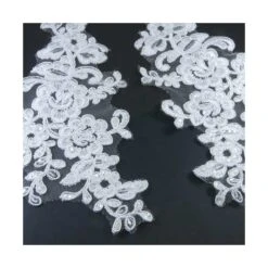 Aplicación Bordada Pareja Diseño Floral Con Lentejuelas. Varios Colores -Merceria Botton aplicacion bordada pareja diseno floral con lentejuelas 1