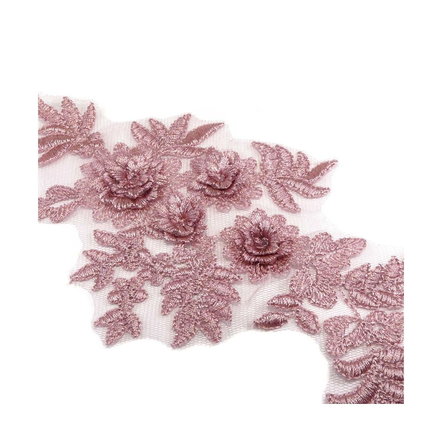 Aplicación Bordada Pareja Flores 11x19cm. Varios Colores 4 Aplicación Bordada Pareja Flores 11x19cm. Varios Colores - Imagen 2