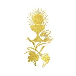 Aplicación Bordada Termo Cáliz, Espigas Y Uvas