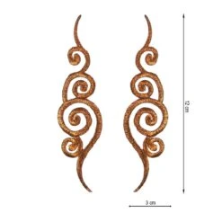 Aplicación Bordada Termo Cobre. Pareja De 3x12cm