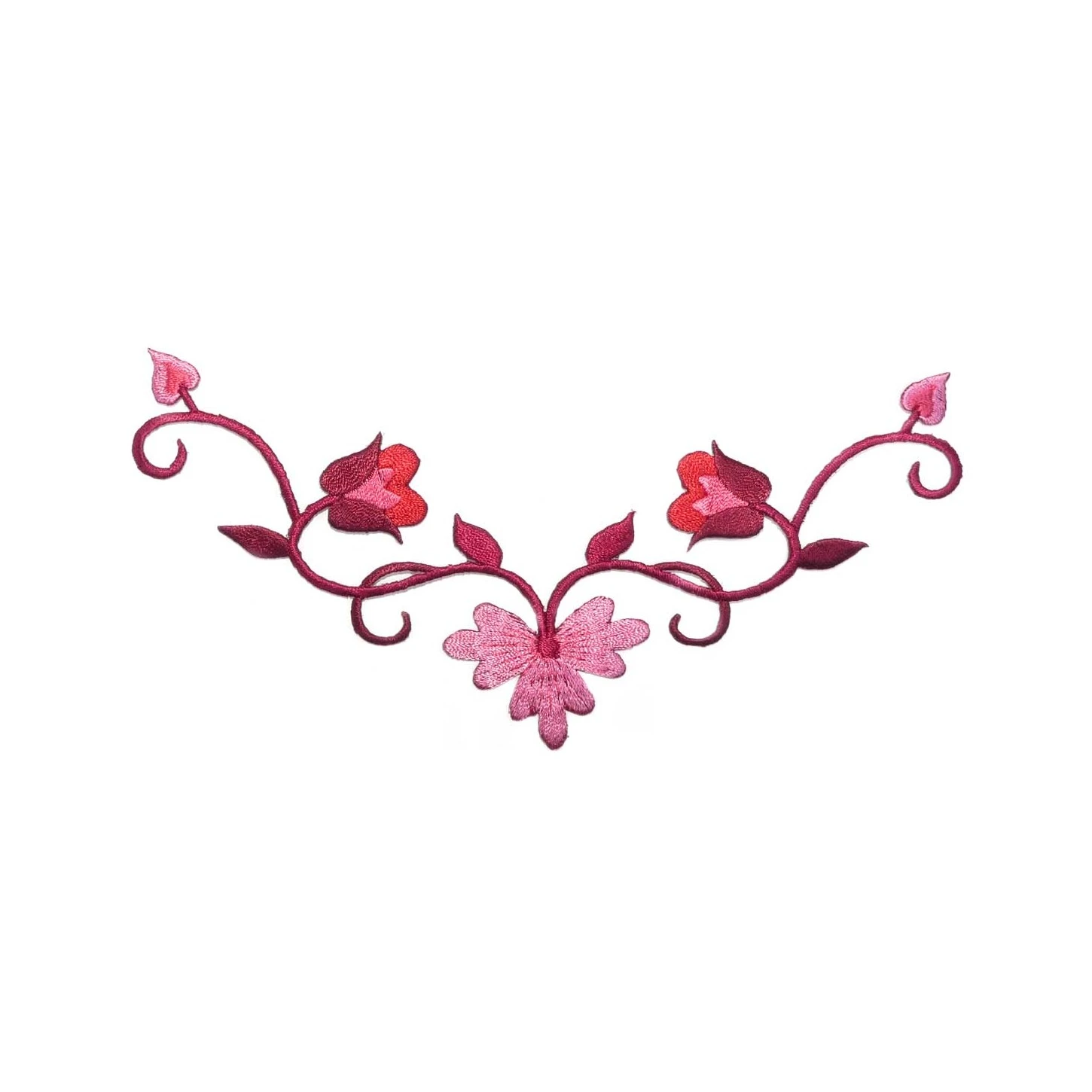 Aplicación Bordada Termo Tulipanes. 18x8cm 3 Aplicación Bordada Termo Tulipanes. 18x8cm