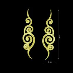 Aplicación Bordada Termoadhesiva Dorada. Pareja De 3x12cm