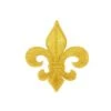 Aplicación Bordada Termoadhesiva Flor Lis Grande. Oro 2 Aplicación Bordada Termoadhesiva Flor Lis Grande. Oro -Merceria Botton aplicacion bordada termoadhesiva flor lis grande oro