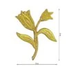 Aplicación Bordada Termoadhesiva Tulipán 6x8cm. Oro 2 Aplicación Bordada Termoadhesiva Tulipán 6x8cm. Oro -Merceria Botton aplicacion bordada termoadhesiva tulipan 6x8cm oro