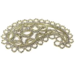 Aplicación Cachemir Strass Y Oro Para Coser -Merceria Botton aplicacion cachemir strass y oro para coser 1