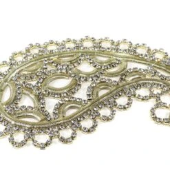 Aplicación Cachemir Strass Y Oro Para Coser -Merceria Botton aplicacion cachemir strass y oro para coser 2