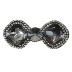 Aplicación Cristal Lazo 8x3,5cm. Pavonado