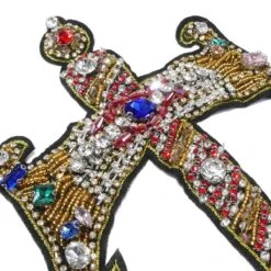 Aplicación Daga De Abalorios Y Strass 5 Aplicación Daga De Abalorios Y Strass -Merceria Botton aplicacion daga de abalorios y strass 1