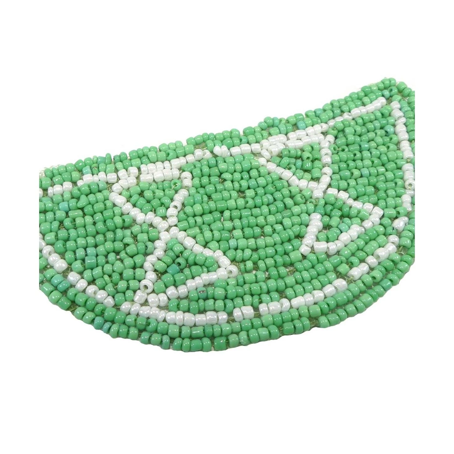 Aplicación étnica Con Rocalla 11x5cm. Verde 4 Aplicación étnica Con Rocalla 11x5cm. Verde - Imagen 2