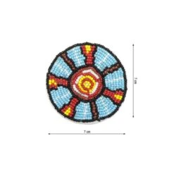 Aplicación étnica Con Rocalla Multicolor. 7cm
