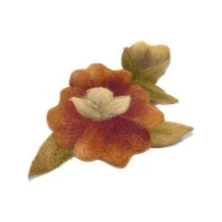 Aplicación Flor Lana Rosa 12x11cm -Merceria Botton aplicacion flor lana rosa 12x11cm 1