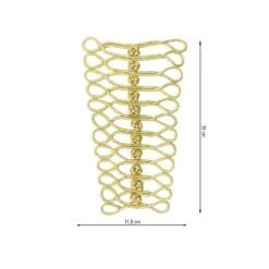 Aplicación Guerrera Bordada En Dorado. 11,5cm X 18cm