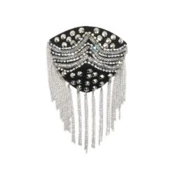 Aplicación Hombrera Cadenas, Tachas Y Strass. Varios Colores -Merceria Botton aplicacion hombrera cadenas tachas y strass 1