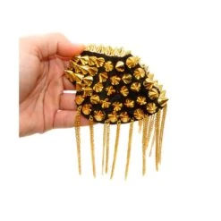 Aplicación Hombrera Cadenas Y Tachas Cónicas. Varios Colores