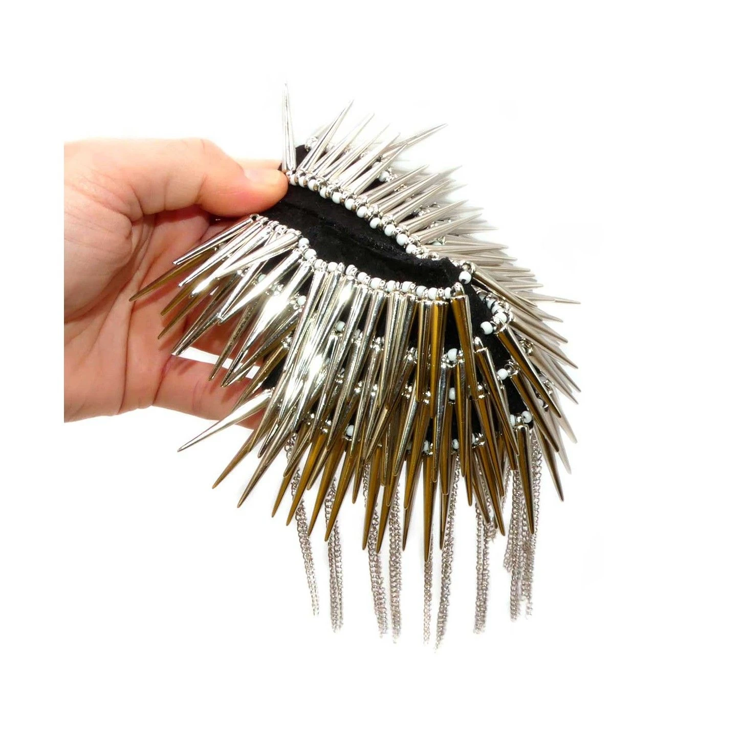 Aplicación Hombrera Cadenas Y Tachas Pincho. Varios Colores 4 Aplicación Hombrera Cadenas Y Tachas Pincho. Varios Colores - Imagen 2