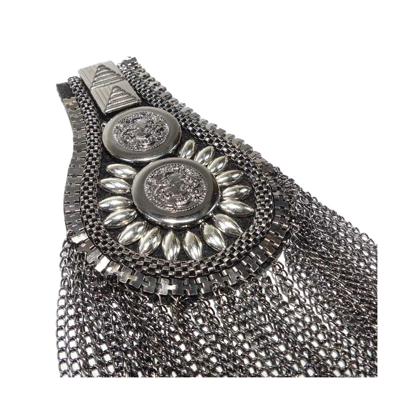 Aplicación Hombrera Con Cadena Metalizada. Varios Colores 4 Aplicación Hombrera Con Cadena Metalizada. Varios Colores - Imagen 2