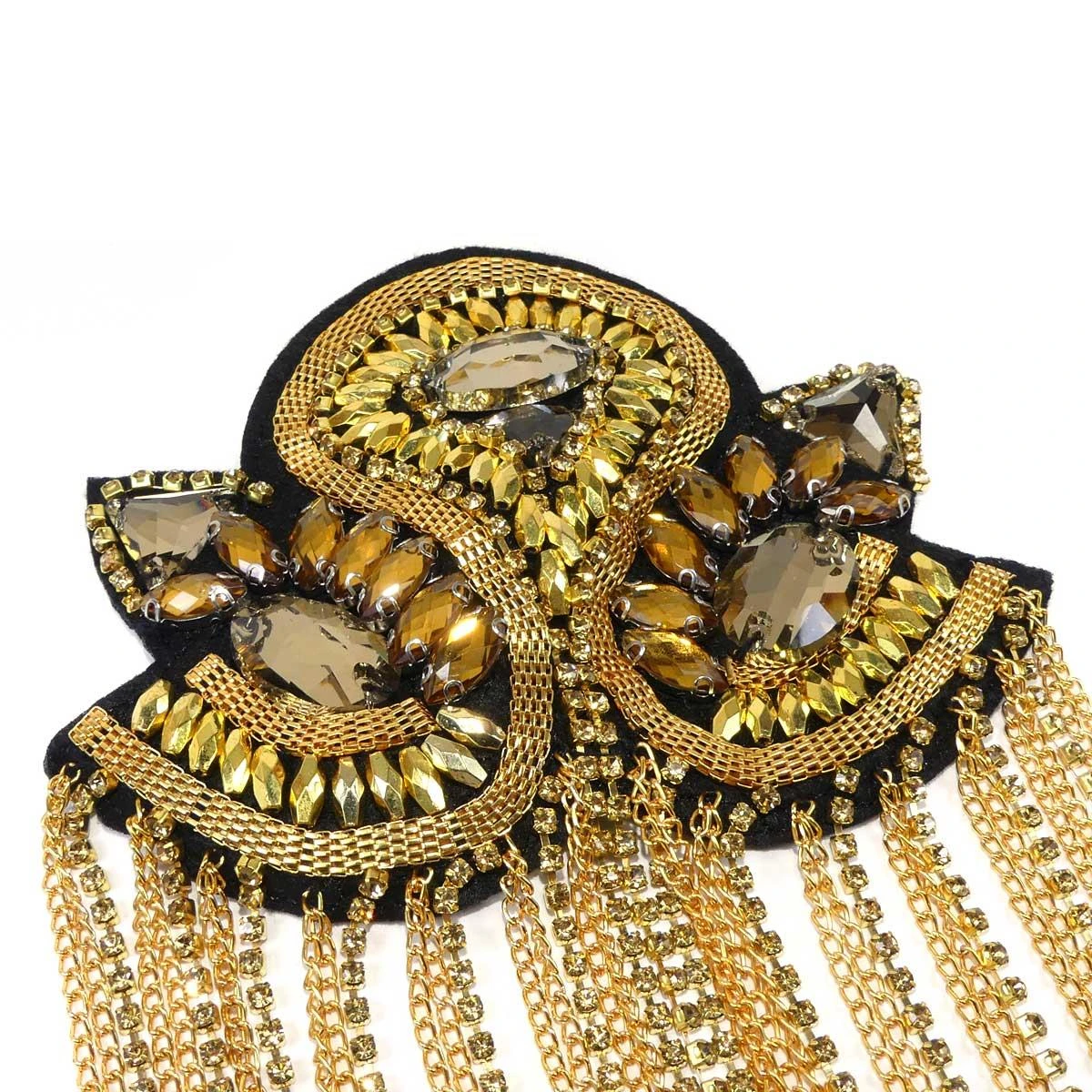 Aplicación Hombrera Metal Con Strass 4 Aplicación Hombrera Metal Con Strass - Imagen 2