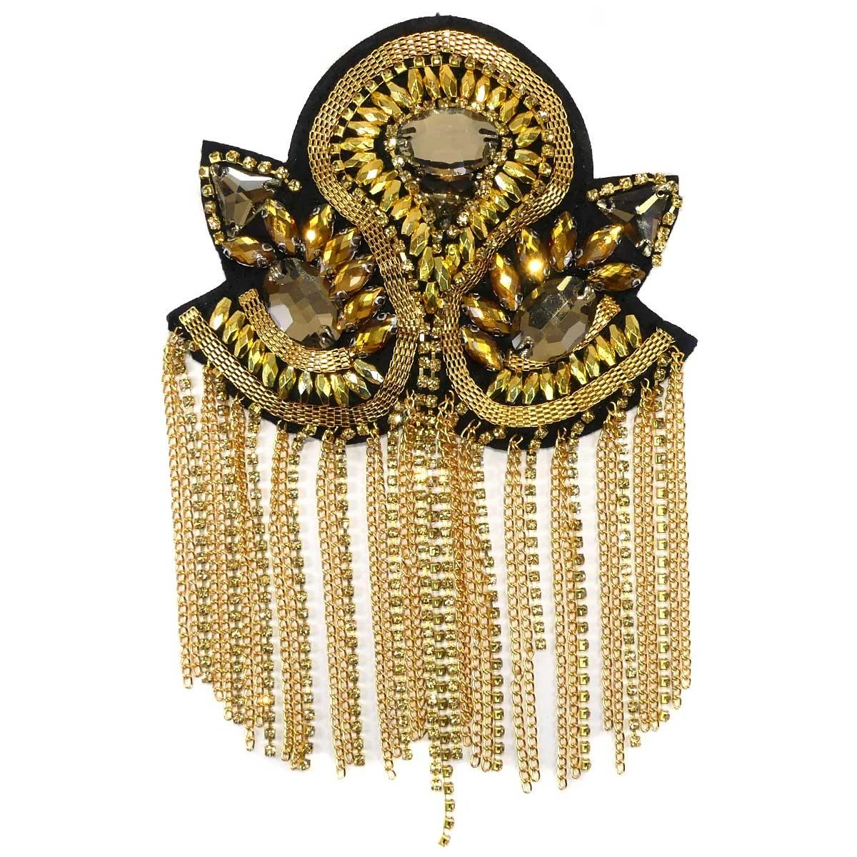 Aplicación Hombrera Metal Con Strass 3 Aplicación Hombrera Metal Con Strass