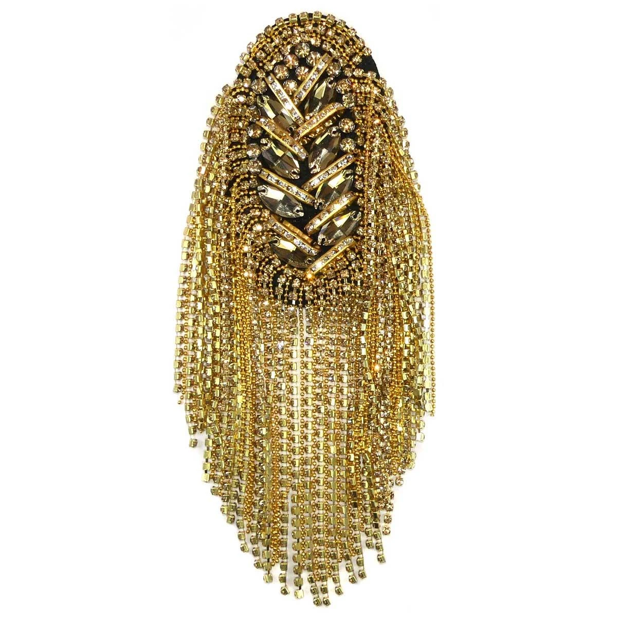 Aplicación Hombrera Oval Con Strass 5 Aplicación Hombrera Oval Con Strass - Imagen 3