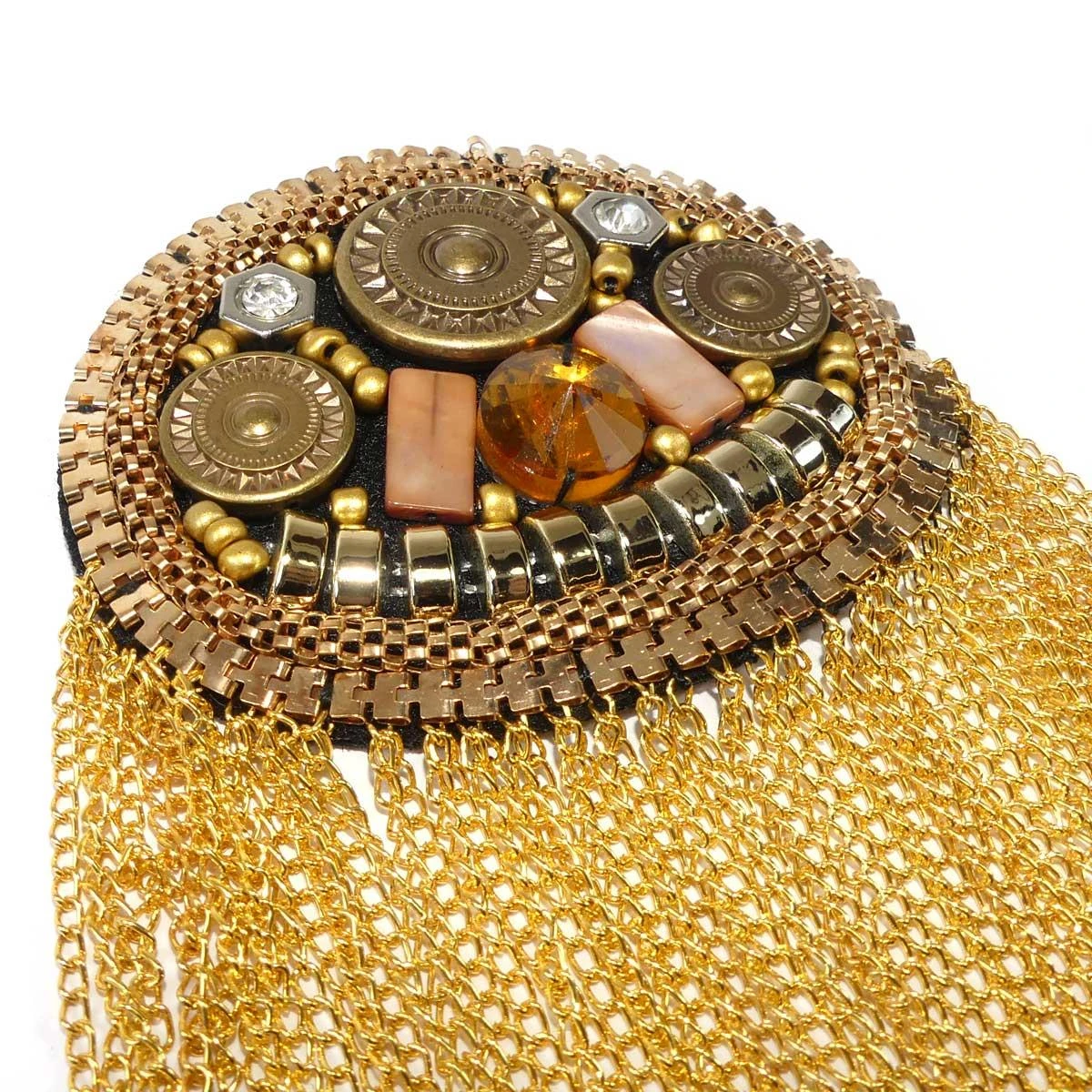 Aplicación Hombrera Ovalada Con Cadena Metalizada 4 Aplicación Hombrera Ovalada Con Cadena Metalizada - Imagen 2